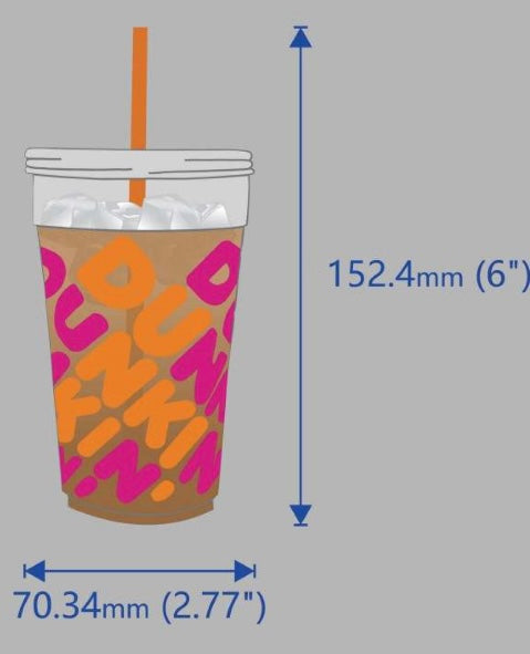 Dunkin’ Iced Coffee Car Decal